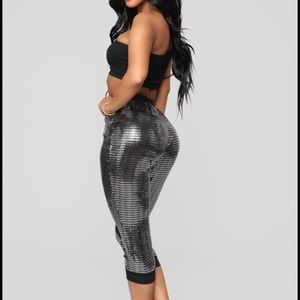 Shine Like The Sun Joggers - Gun Metal